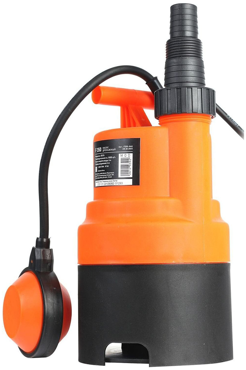 Изображение товара Дренажный погружной насос Patriot F 350 для грязной воды 7 м глубины