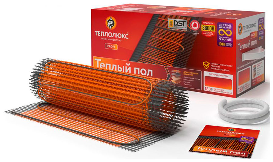 Изображение товара Мат нагревательный Теплолюкс ProfiMat 1080-6,0 (Мат нагревательный)