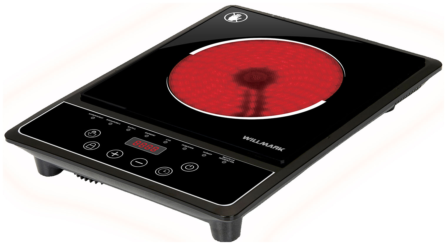 Изображение товара Настольная электрическая плита Willmark WCP-676B с одной конфоркой 2000 Вт