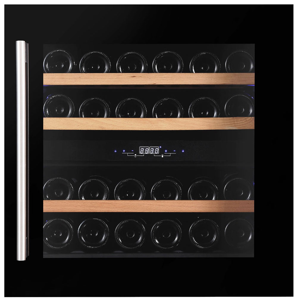 Изображение товара Встраиваемый винный шкаф Dunavox DAVS-25.63DB 25 бутылок двухзонный
