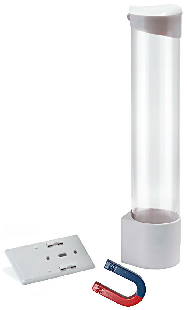 Изображение товара Магнитный стаканодержатель для кулера Aqua Work CH-1 белый с емкостью 70 стаканов