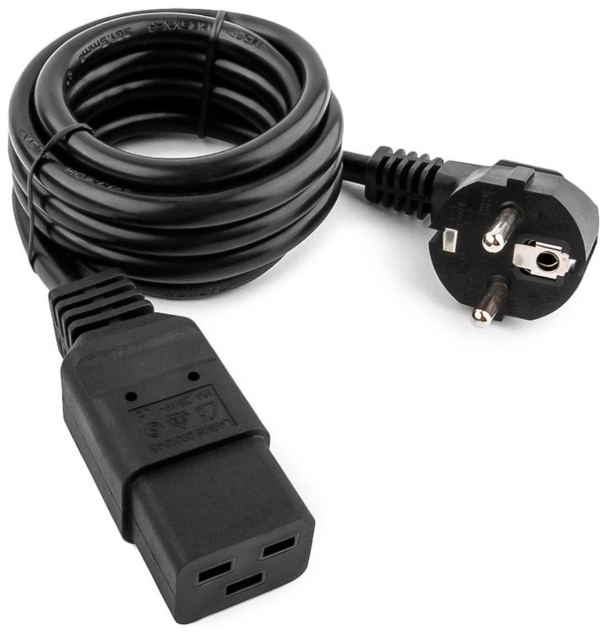 Кабель питания Cablexpert PC-186-C19 кабель gembird cablexpert pc 186 1 8m black