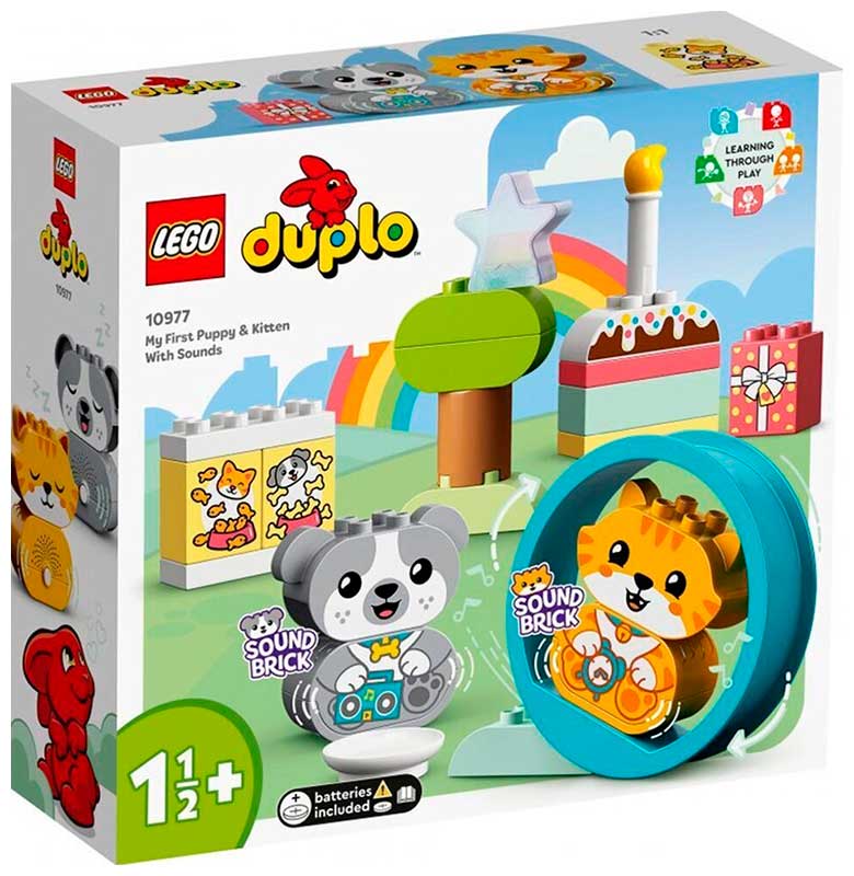 Конструктор Lego DUPLO Мой первый щенок и котенок и их звуки 10977 Конструктор Lego DUPLO Мой первый щенок и котенок и их звуки 10977