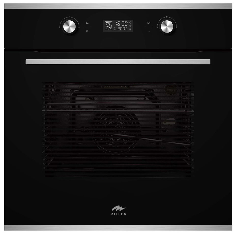 

Электрический духовой шкаф Millen MEO 602 IX, Нержавеющая сталь/черное стекло