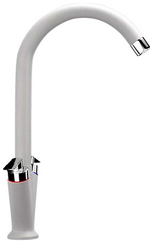Изображение товара Кухонный смеситель Ulgran U-011 ультра-белый с керамическим механизмом