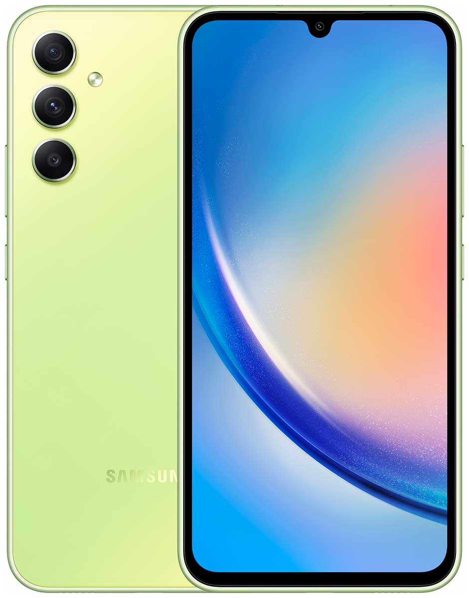 Смартфон Samsung Galaxy A34 SM-A346E 256Gb 8Gb зеленый лайм 3G 4G документ камера avervision u70 интерактивная usb с 4k разрешением