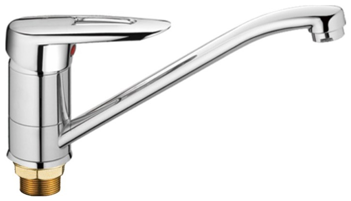 Изображение товара Смеситель для кухни Haiba HB07 хром с поворотным изливом и керамическим картриджем