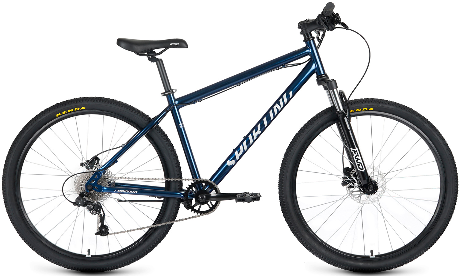 Велосипед Forward SPORTING 275 3.2 HD 275 8 ск. рост. 17 2023 темно-синий/серебристый RB3R7813ADBUXSR