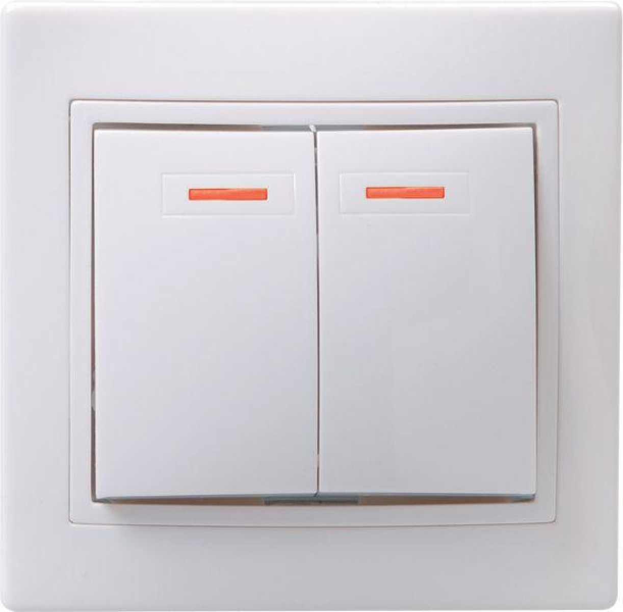 Изображение товара Выключатель 2-кл. СП Кварта 10А IP20 IEK ВС10-2-1-КБ с индикацией