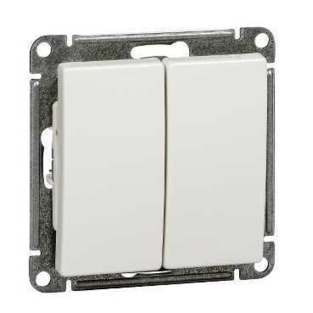 Изображение товара Выключатель Systeme Electric W59 2-клавишный IP20 10А механический белый