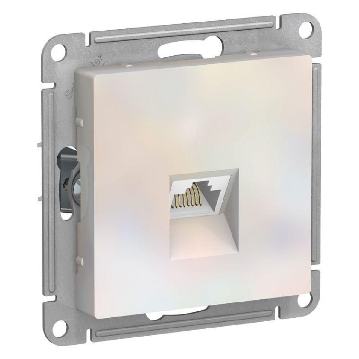 Изображение товара Розетки Systeme Electric Розетка компьютерная AtlasDesign RJ45 кат.5E механизм жемчуж. SE
