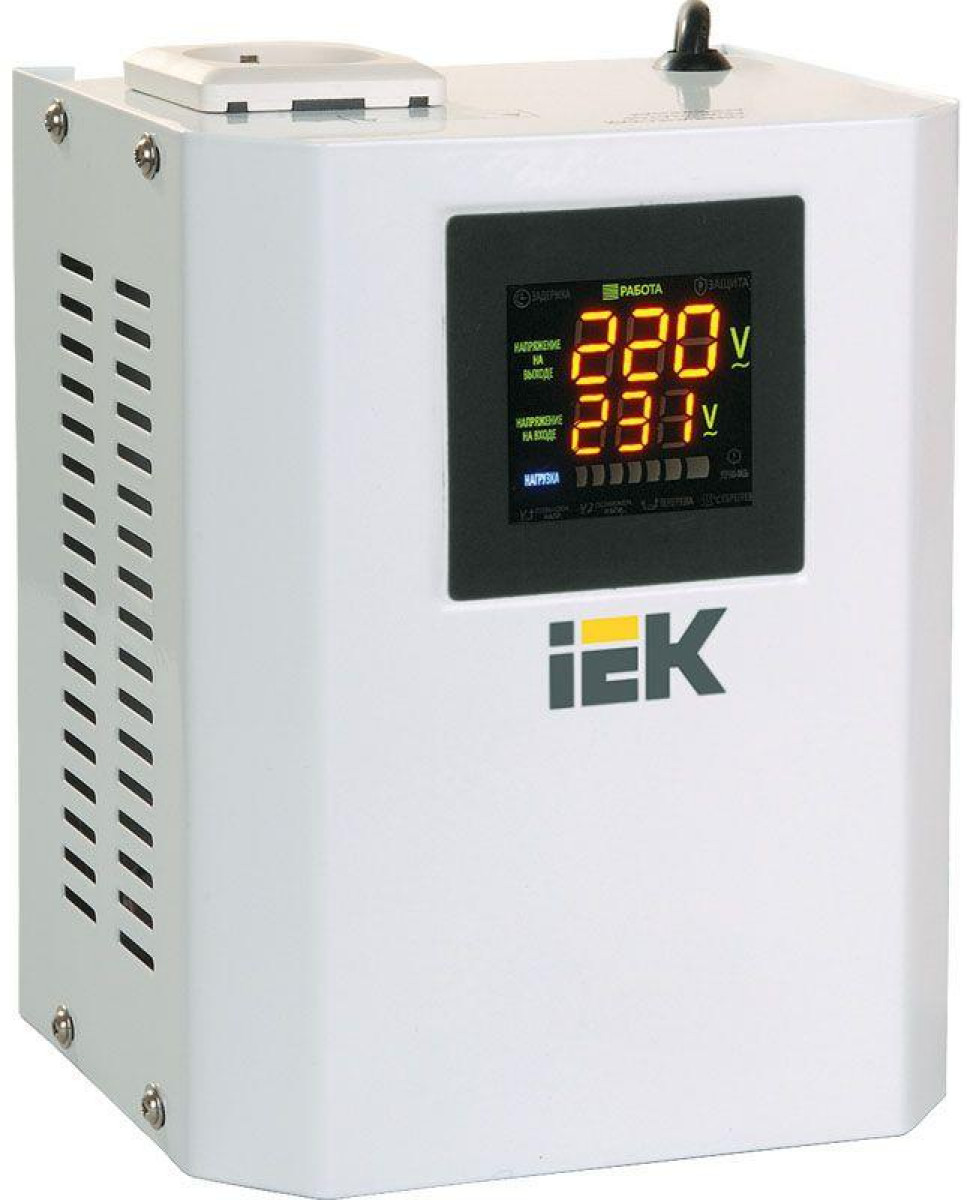Изображение товара Стабилизатор напряжения IEK Boiler 0.5кВА