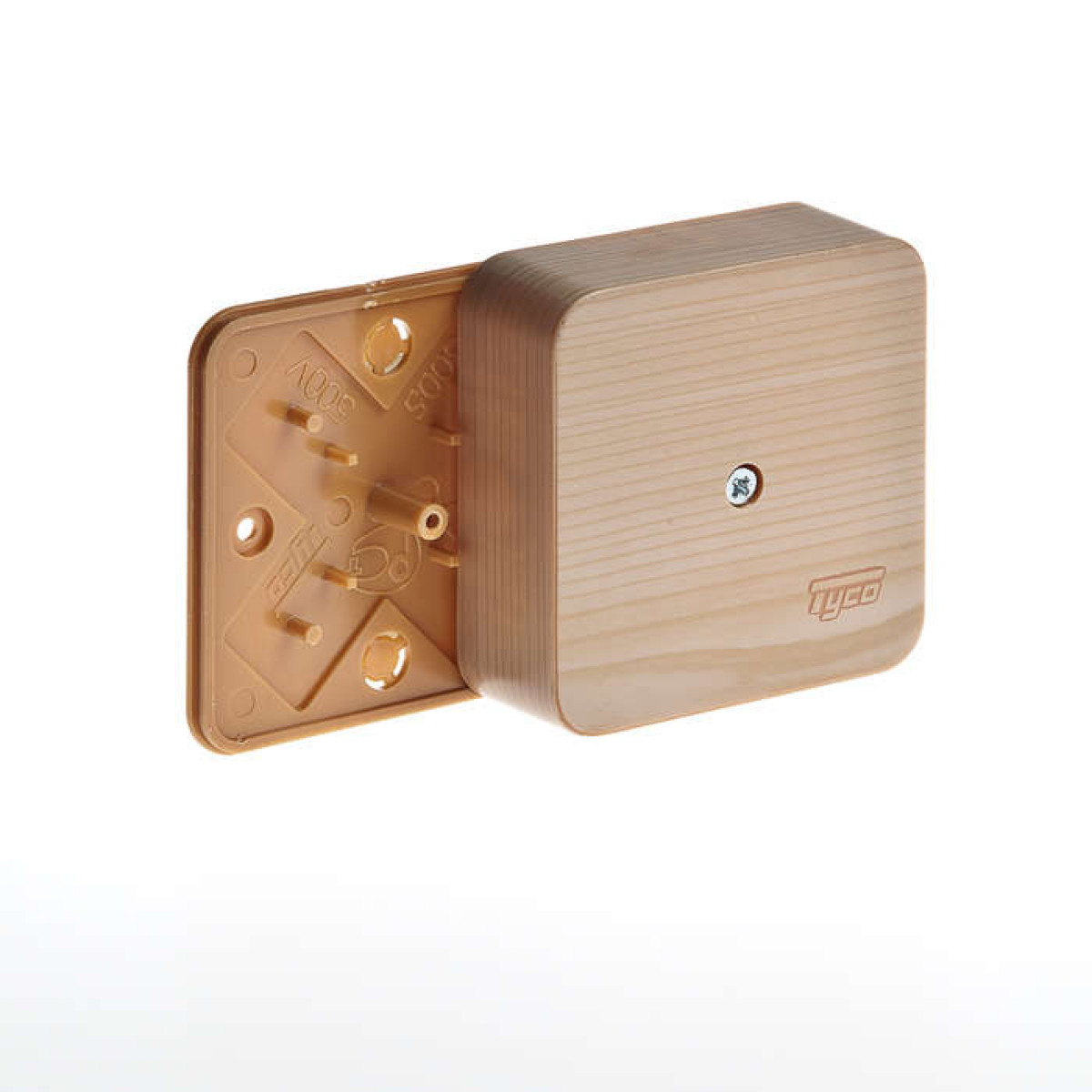 Изображение товара Универсальная коробка для электромонтажа Ruvinil 80х80х25 мм IP40 сосна светлая