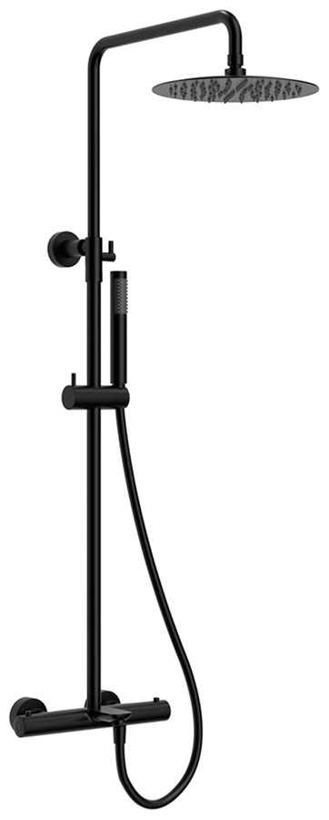Изображение товара Душевая система с термостатом Raiber Graceful черный RPB-007