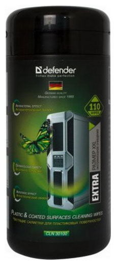 Изображение товара Салфетки Defender CLN 30100 Pro 110 шт туба (30100)