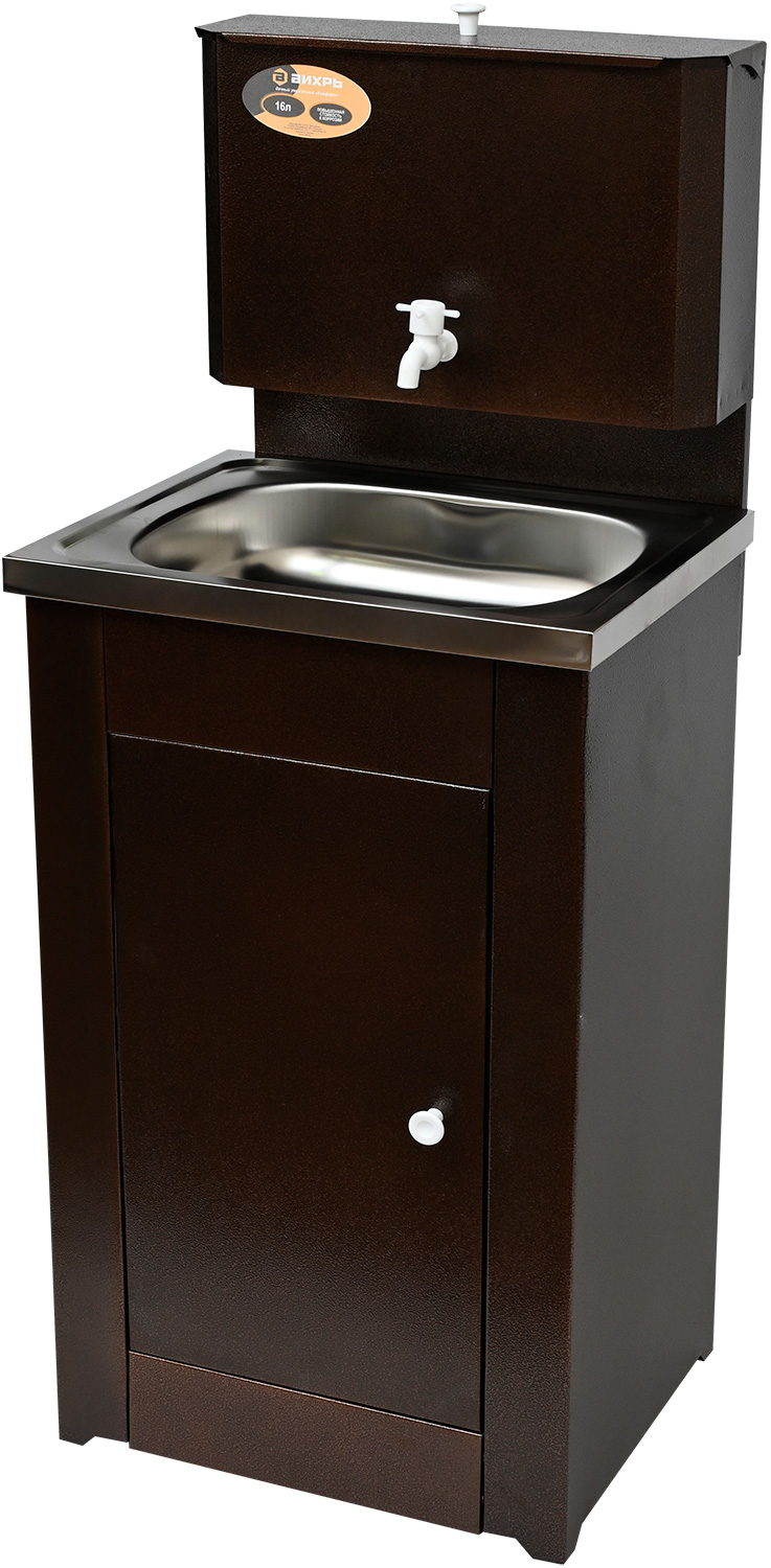 Изображение товара Дачный умывальник Вихрь Комфорт с металлической тумбой и нержавеющей мойкой