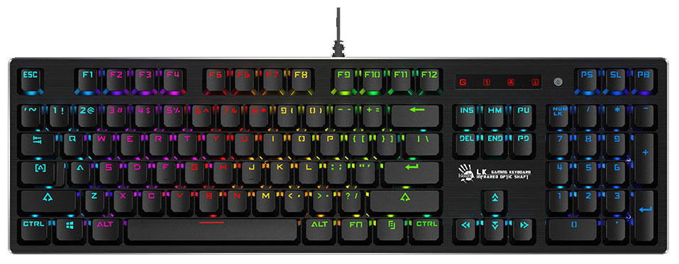 Клавиатура игровая проводная A4Tech Bloody B820R Red Switch черный Клавиатура игровая проводная A4Tech Bloody B820R Red Switch черный
