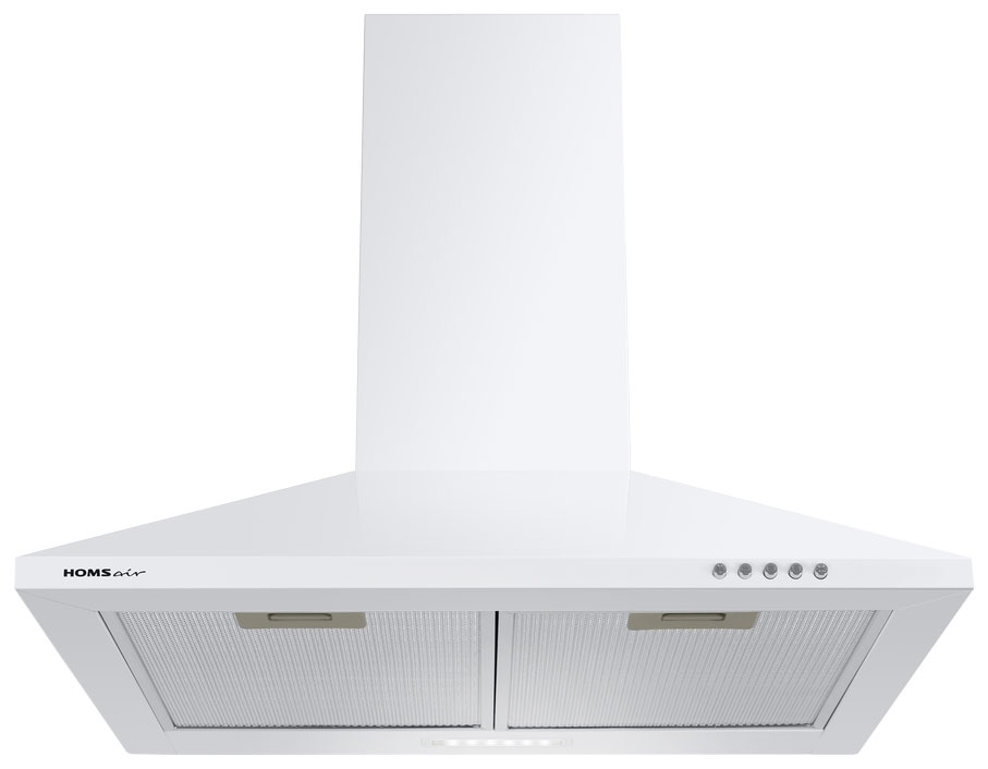 Изображение товара Вытяжка Homsair DELTA 60 белая купольная для кухни мощностью 600 м3ч с фильтрами