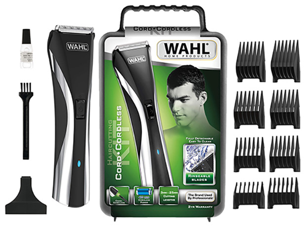Машинка для стрижки волос Wahl Hybrid Clipper LED storage case, черн/бел
