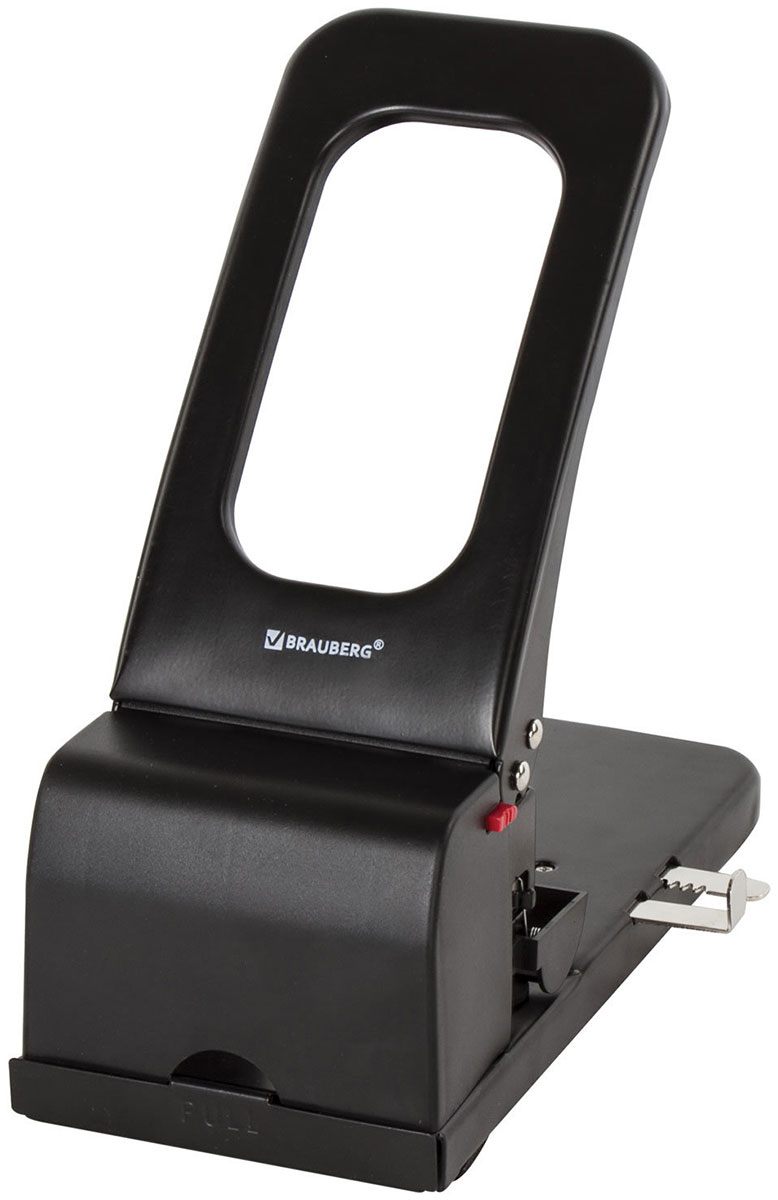 Изображение товара Дырокол металлический Brauberg "Heavy duty", до 100 листов, черный, 226869