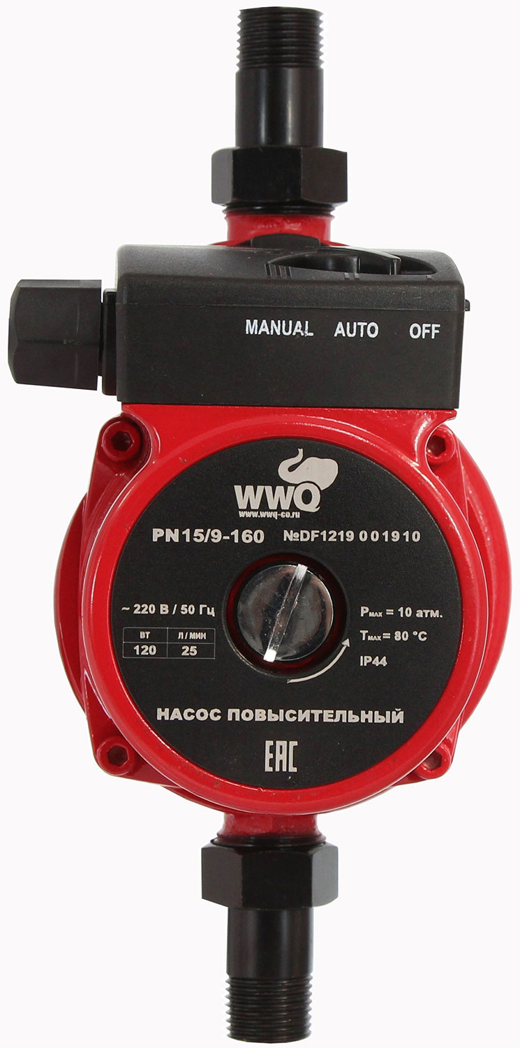 Повысительный насос WWQ PN15/9-160 красный насос повысительный aquamotor ar upa 120 red