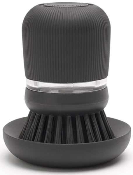 Изображение товара Щетка Brabantia с дозатором моющего средства, темно-серый