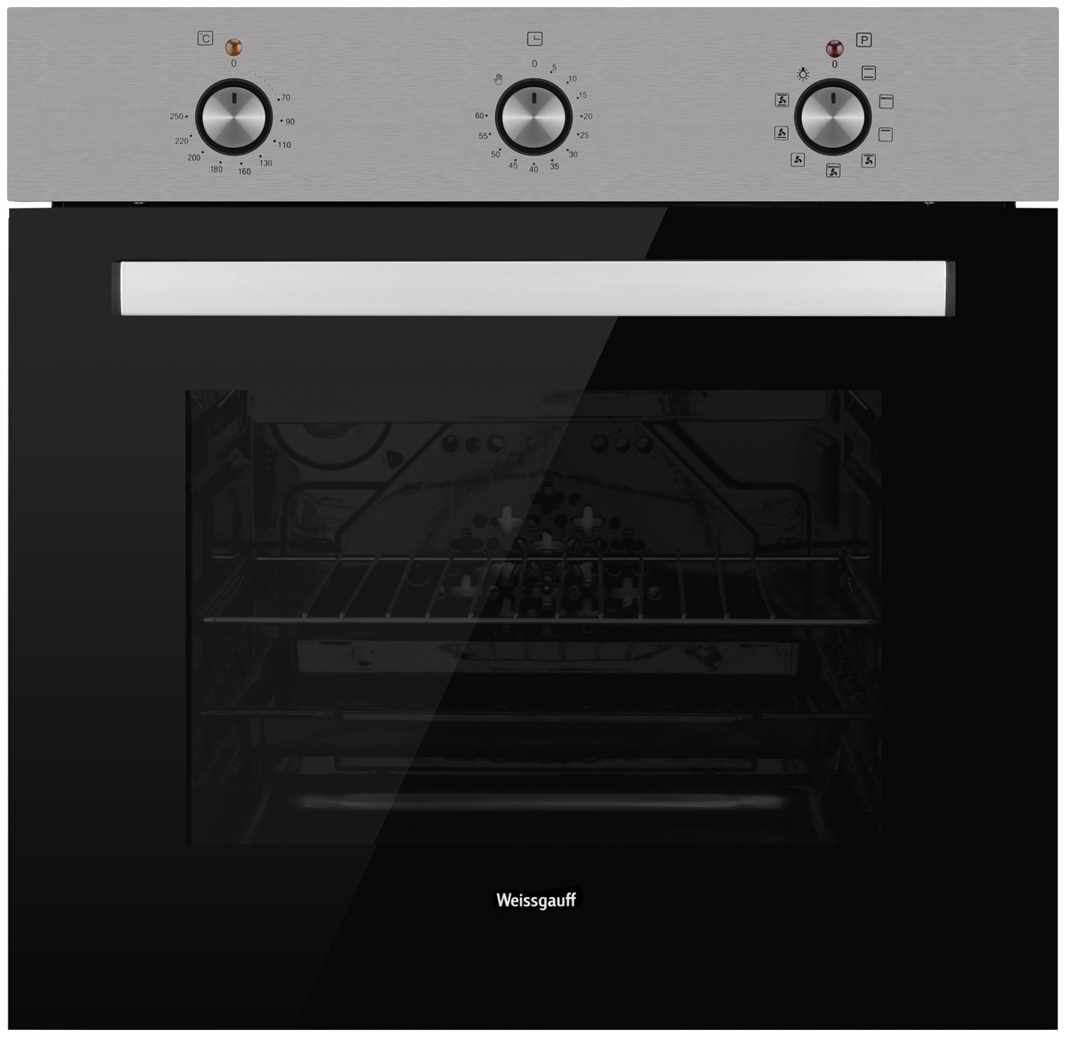 Изображение товара Электрический духовой шкаф Weissgauff EOV 19 MX нержавеющая сталь 50 л