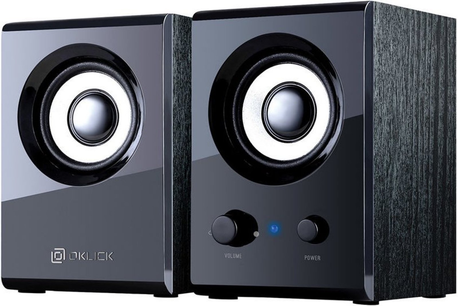 Изображение товара Колонки Oklick OK-160 2.0 черный 6 Вт USB AUX для компьютера и гаджетов