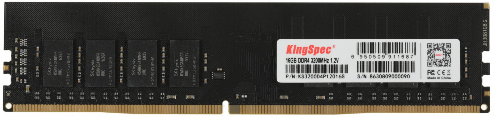 Изображение товара Оперативная память Kingspec DDR4 16GB 3200MHz KS3200D4P12016G
