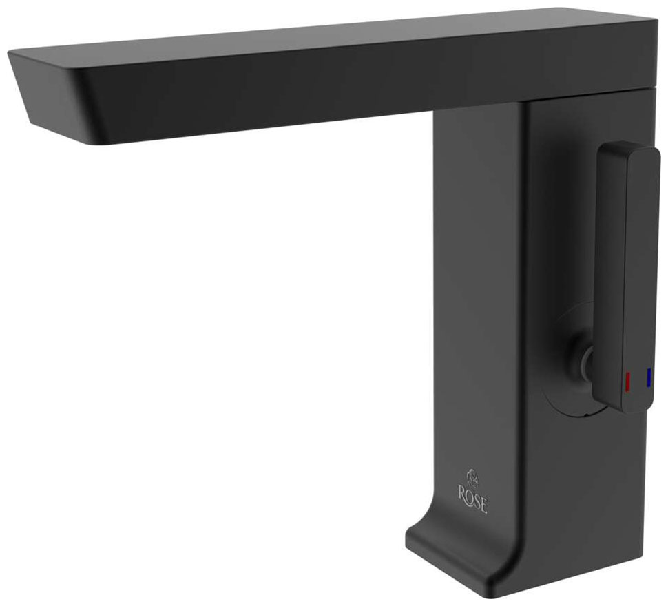 Изображение товара Смеситель для ванной комнаты Rose R18H, черный (R1801H)