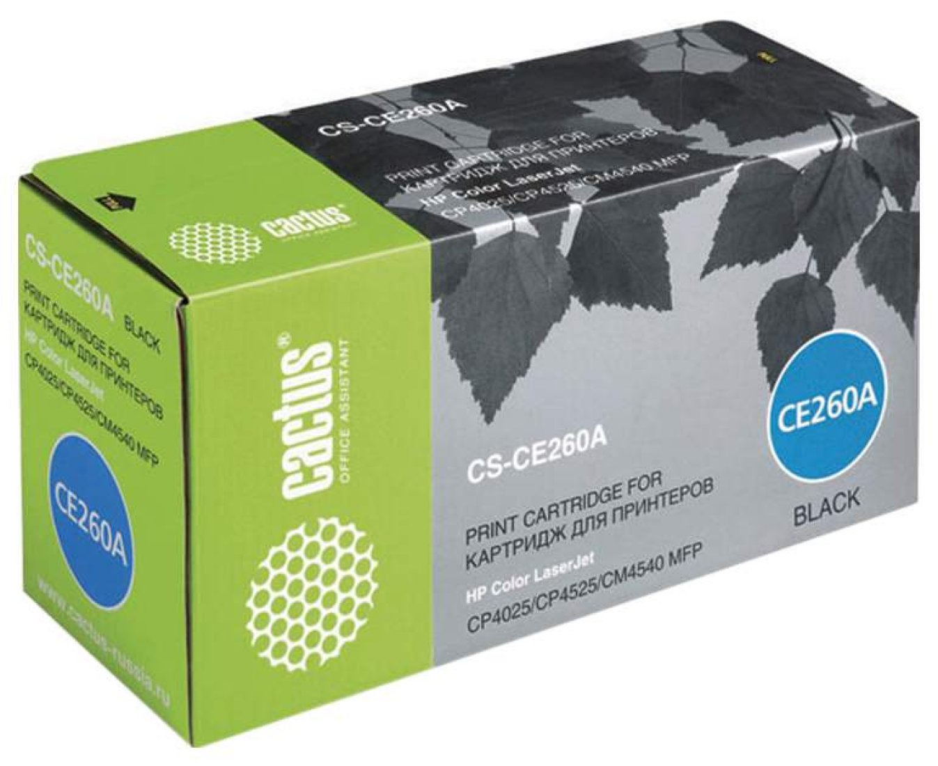 Изображение товара Картридж лазерный Cactus CS-CE260A черный для HP