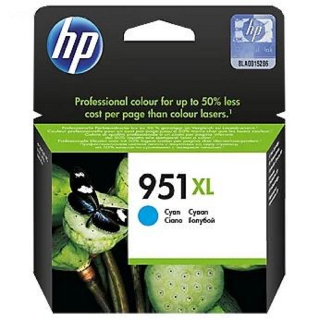 Изображение товара Картридж струйный HP 951XL CN046AE голубой на 1500 страниц для OJ Pro 8100/8600