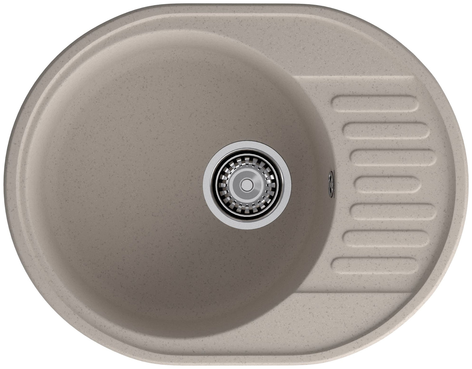 Изображение товара Кухонная мойка GranFest QUARZ GF-Z-58 песочный современная врезная