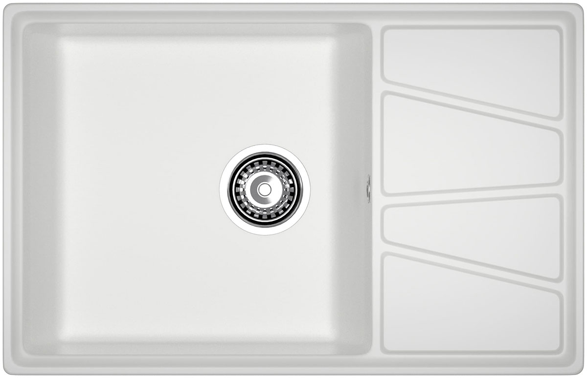 Изображение товара Кухонная мойка GranFest VERTEX 780L иней реверсивная прямоугольная из искусственного мрамора