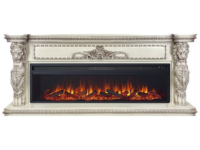 Изображение товара Каминокомплект Royal Flame Windsor 60 слоновая кость с патиной с электрическим очагом