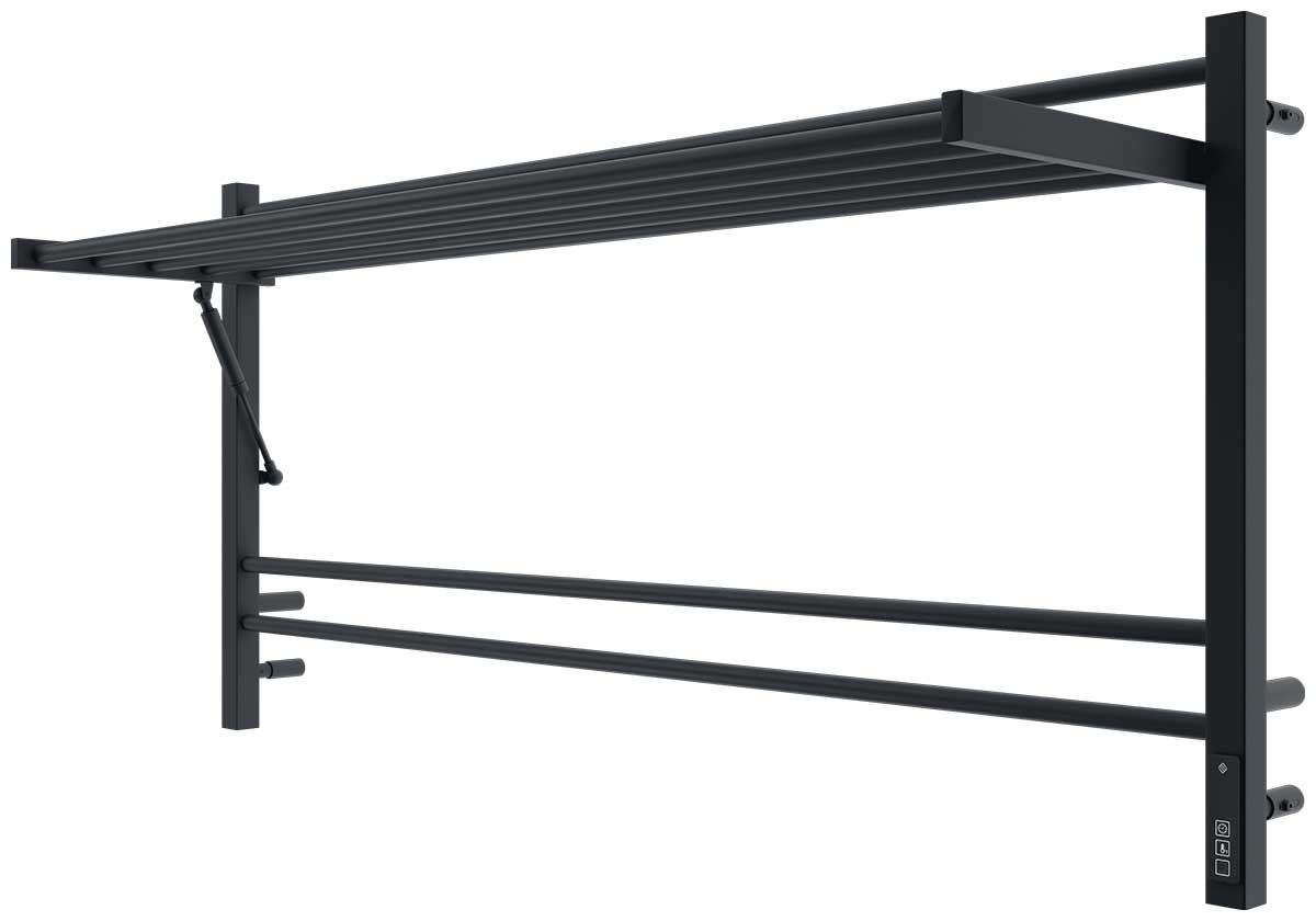 Изображение товара Полотенцесушитель электрический Terminus Горизонт, П8, 1200х600, КС, черный муар