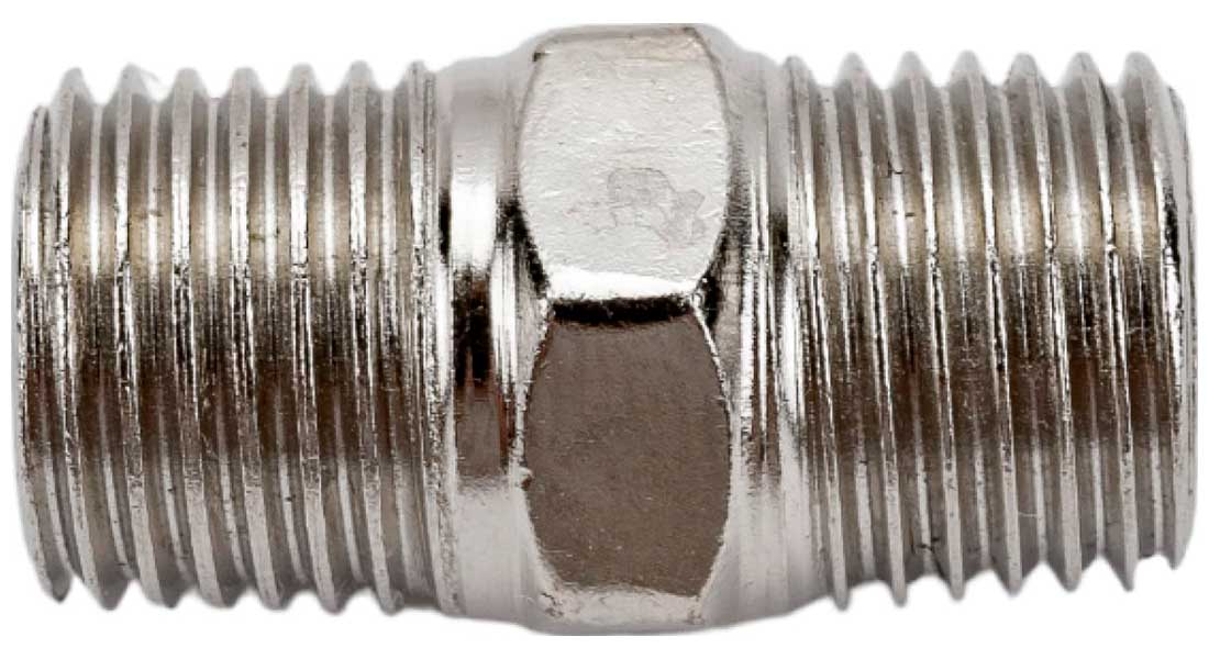 Изображение товара Переходник Eco наружная резьба 1/4 х наружная резьба 1/4, сталь (AS-MT14/MT14)