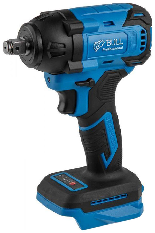 Изображение товара Аккумуляторный ударный гайковерт Bull SC 1804 в кор., 18.0 В, БЕЗ АККУМУЛЯТОРА И ЗУ, посадочн. квадрат 1/2, 400 Нм, вес 2.0 кг (0329203)