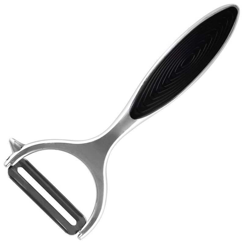 Изображение товара Овощечистка Mallony MODERNO, горизонтальное лезвие, прорезиненная ручка (984043)