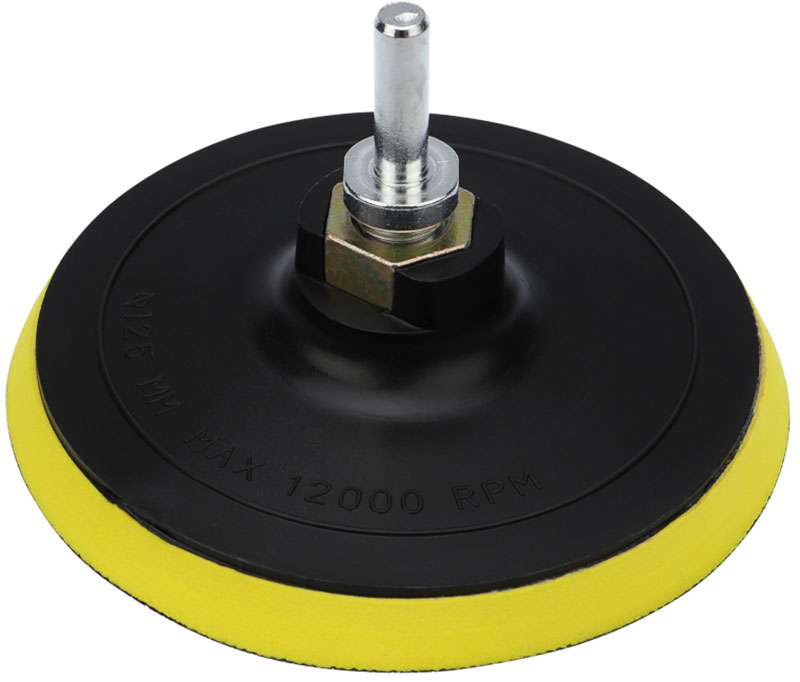 Изображение товара Насадка для дрели и УШМ с липучкой Kranz 125 мм мягкая шлифовальная