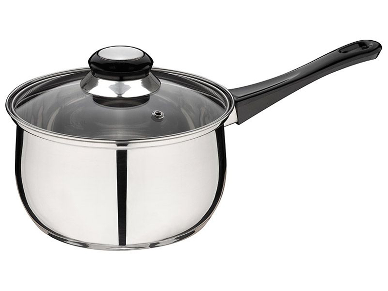 Изображение товара Ковш Mallony BAK 1,9 л из нержавеющей стали с крышкой (009356)