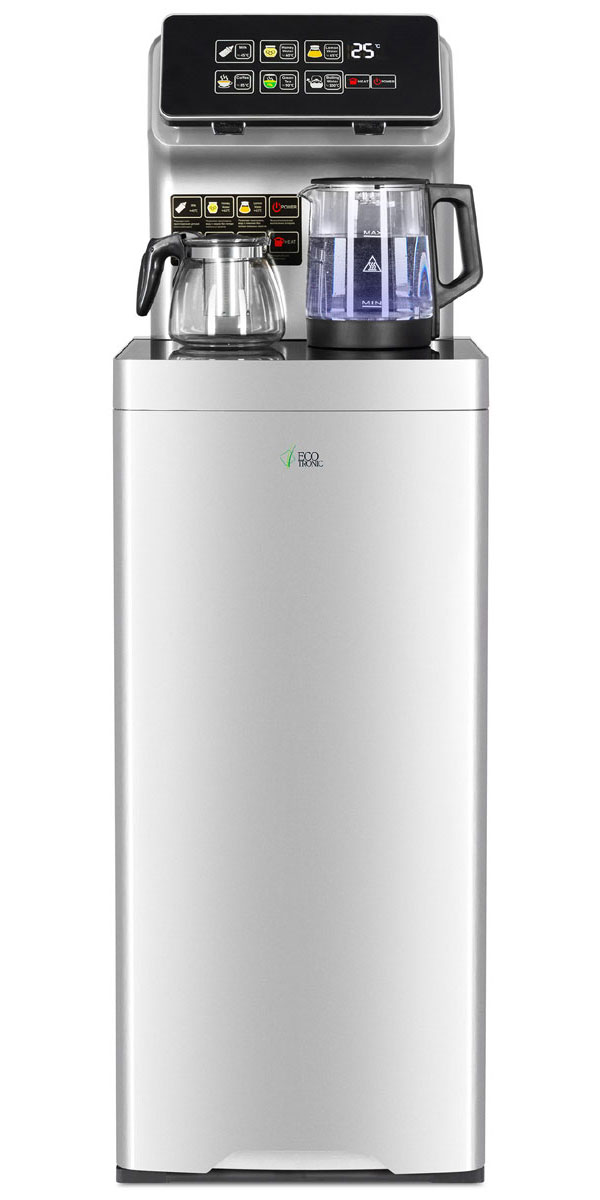 Изображение товара Тиабар Ecotronic TB15-LNR silver напольный кулер с чайным столиком, пульт