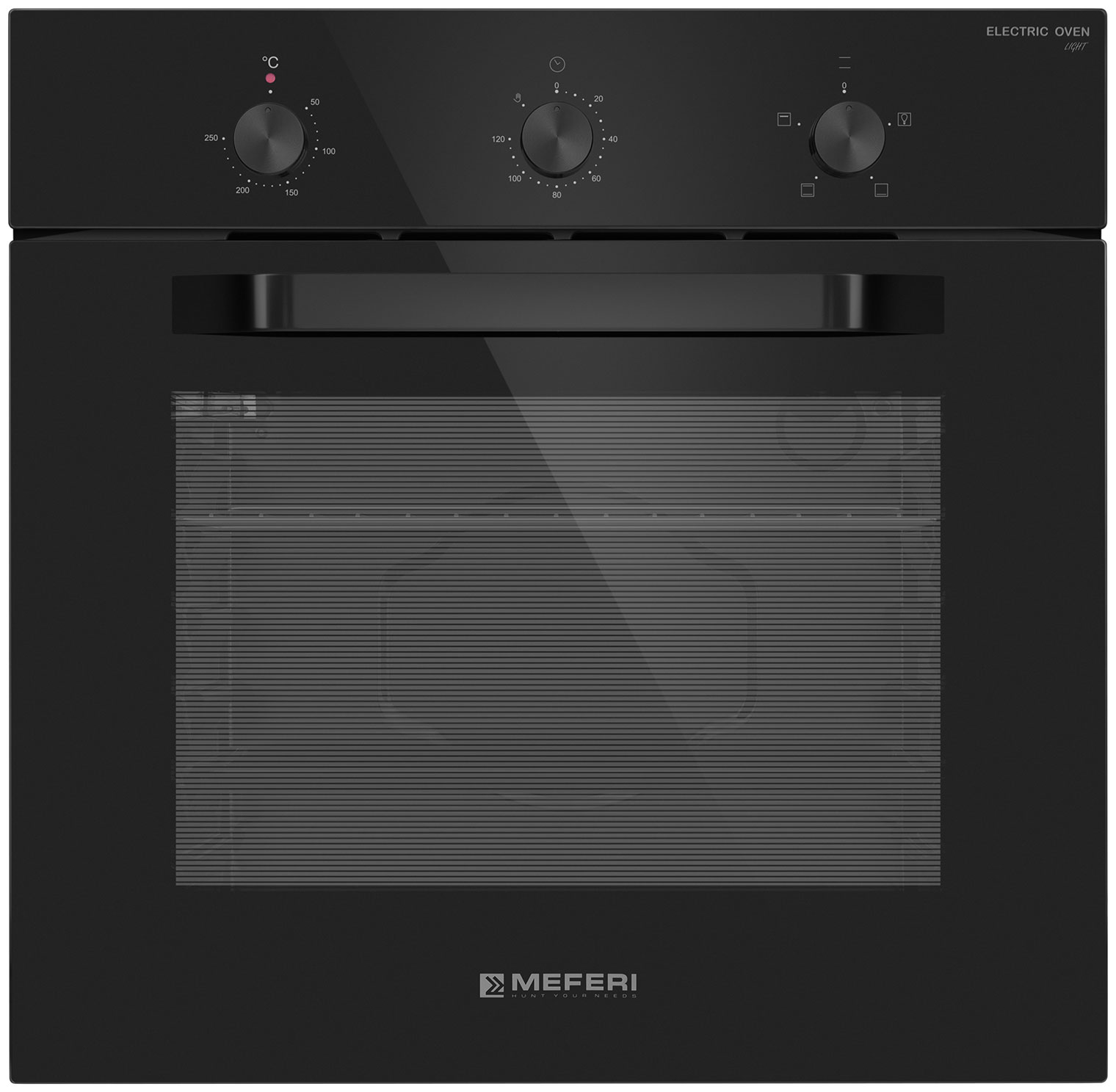 Изображение товара Электрический духовой шкаф Meferi MEO604BK LIGHT черный