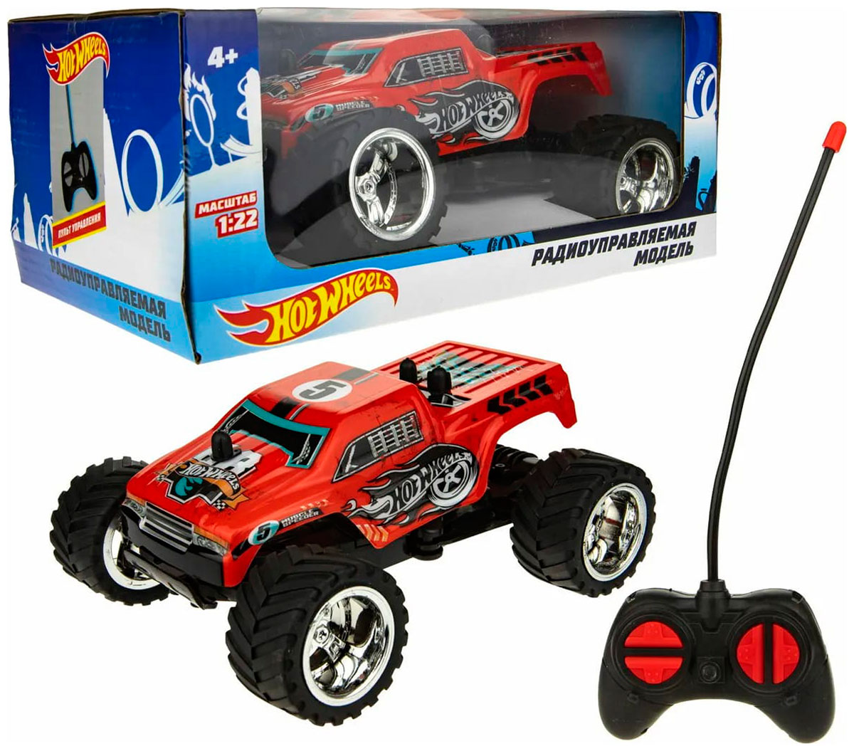 Изображение товара Машинка Багги 1 Toy Hot Wheels, на радиоуправлении, красная, ПВХ корпус Т21684 Изображение товара Машинка Багги 1 Toy Hot Wheels, на радиоуправлении, красная, ПВХ корпус Т21684