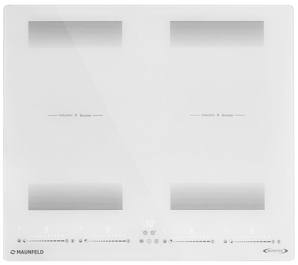 

Электрическая варочная панель Maunfeld CVI594SF2WHD Inverter, Белый