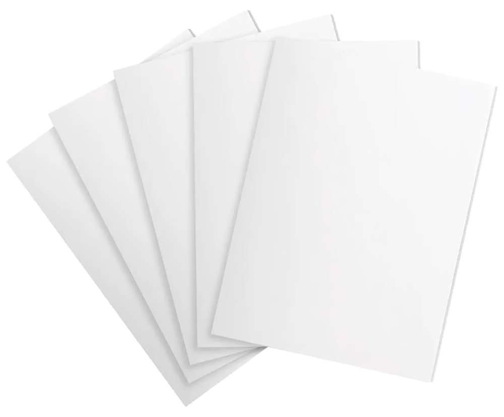 

Пенокартон матовый Brauberg 70х100 см, толщина 5 мм, белый, 5 листов, (112475), Белый матовый