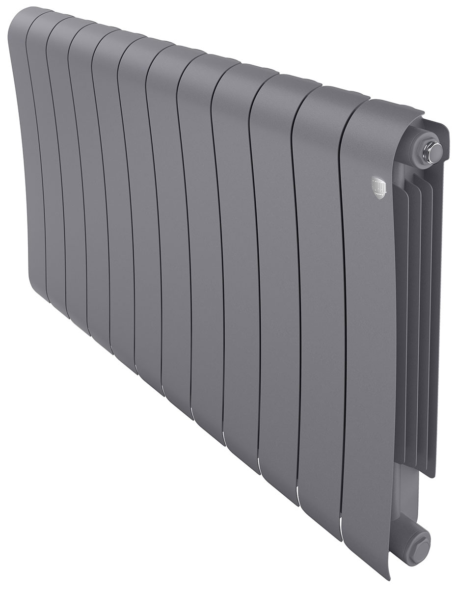 

Радиатор биметаллический Royal Thermo Infinity 500 Silver Satin VR80, 12 секций, Серебристый