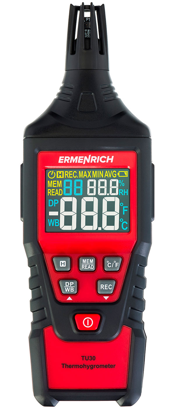Изображение товара Термогигрометр Ermenrich Wett TU30 - измеритель температуры и влажности воздуха с подсветкой