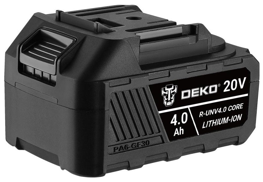 Изображение товара Аккумулятор Deko R-UNV4.0 CORE 20В 4000 мАч слайдер Li-Ion для электроинструментов