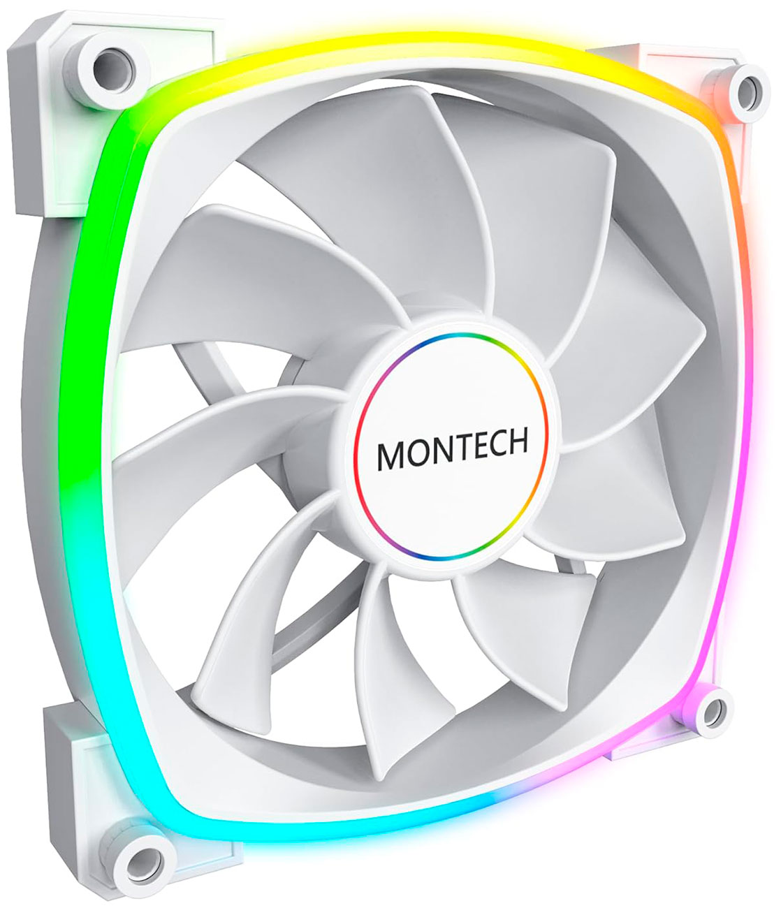 Изображение товара Вентилятор для корпуса Montech RX140 Reverse, ARGB, 140х140x25, белый (RX140 PWM WHITE)